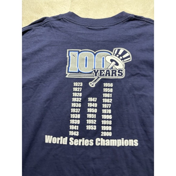 New York Yankees Bronx Bombers Long Sleeve T Shirt Men's Size XL 100th Year - Picture 8 of 9